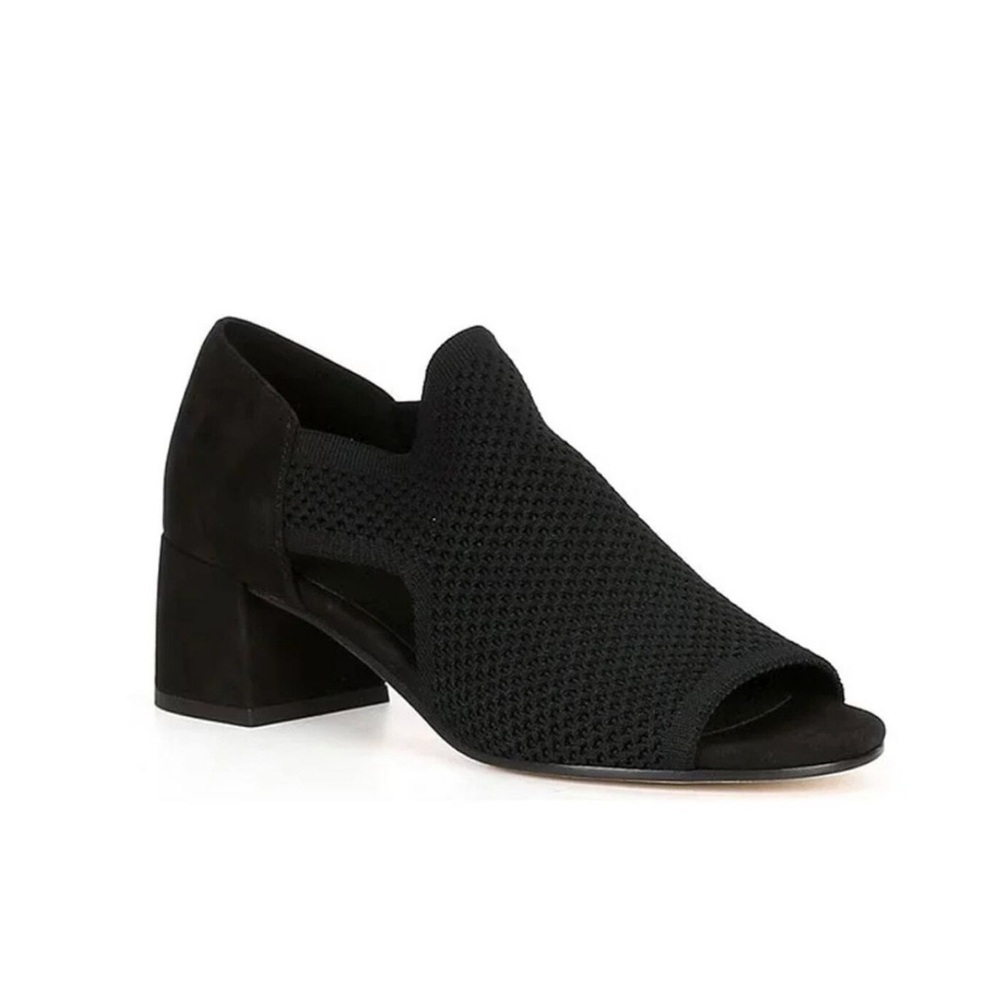 Eileen Fisher Black Mesh Sandals